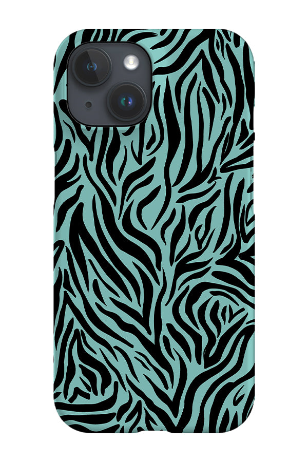 Tiger Animal Print Phone Case (Mint)