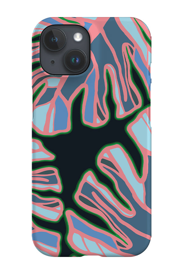 Tropical Monstera Phone Case (Blue)