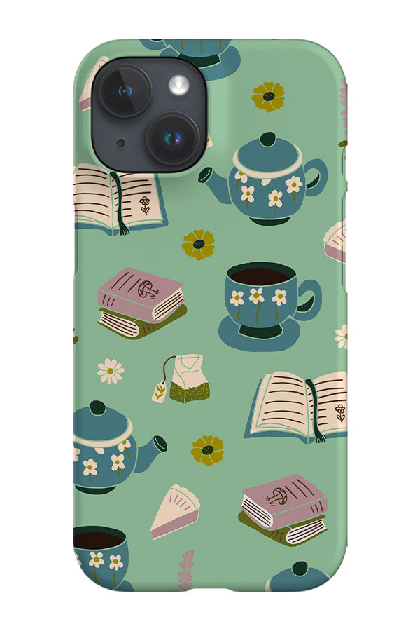 Cottagecore Tea Time Phone Case (Mint Blue) | Harper & Blake