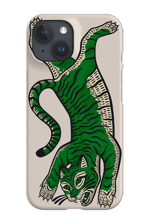 Tiger Phone Case (Beige Green) | Harper & Blake