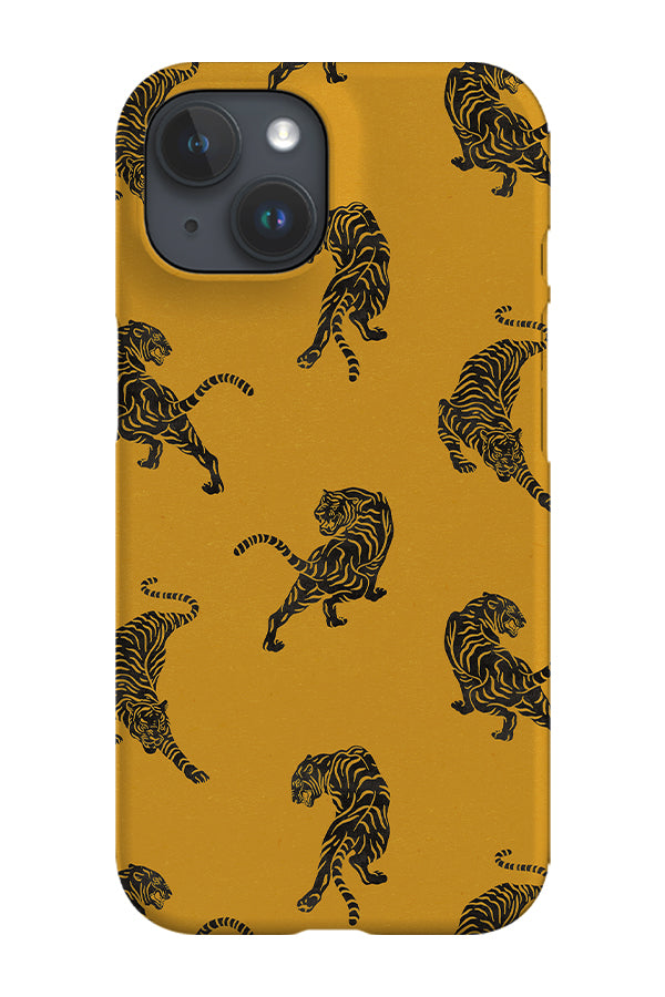 Tiger Stencil Cutout Phone Case (Yellow) | Harper & Blake