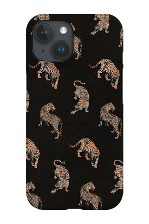 Retro Tiger Scatter Phone Case (Black) | Harper & Blake