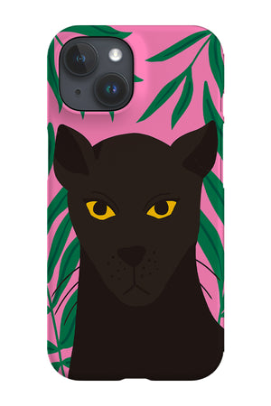 Up Close Panther Phone Case (Pink) | Harper & Blake