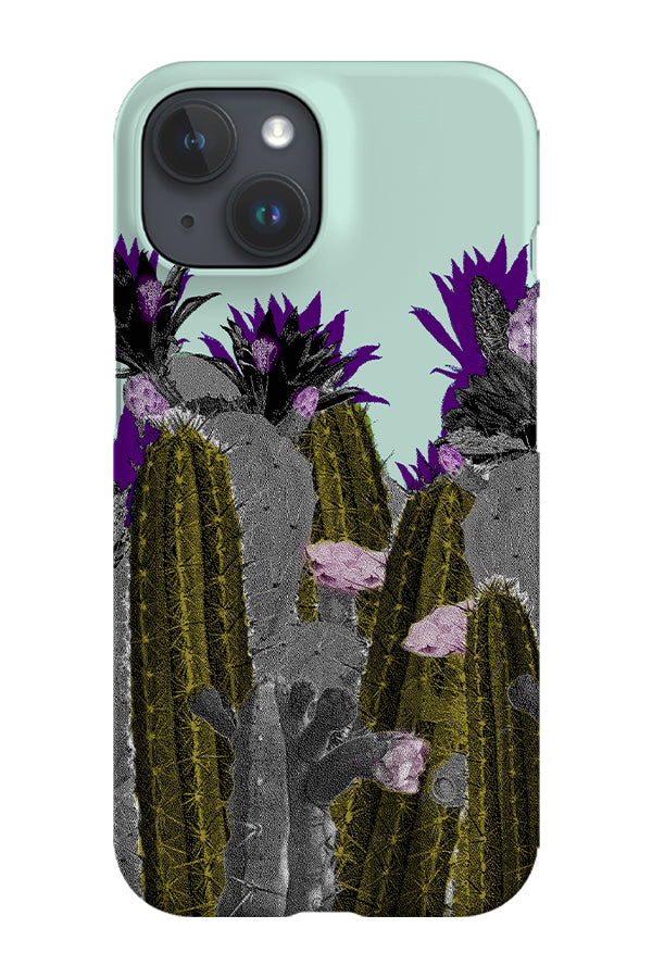 Vintage Cactus Phone Case (Blue) | Harper & Blake