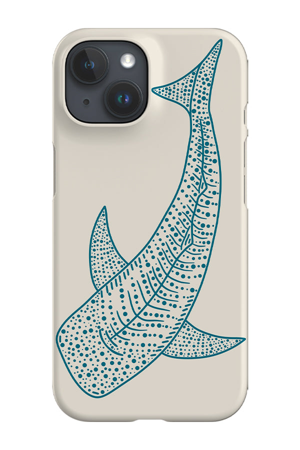 Whale Shark Phone Case (Beige Blue) | Harper & Blake