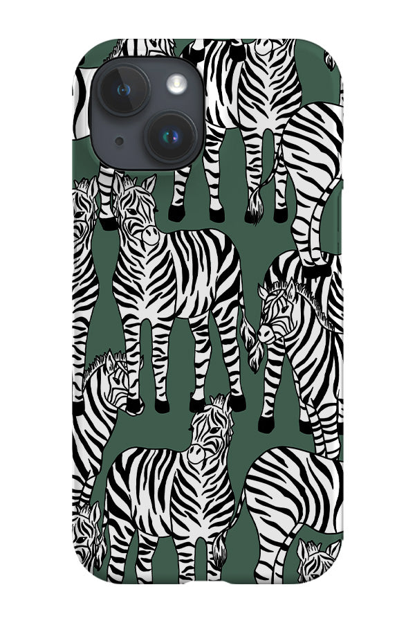 Zebra Pattern Phone Case (Khaki)