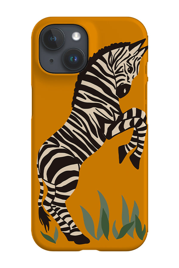 Zebra Phone Case (Yellow) | Harper & Blake