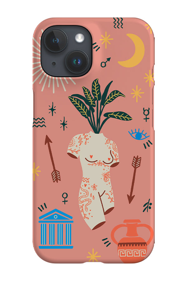 Ancient Greek Tattoo Phone Case (Peach) | Harper & Blake