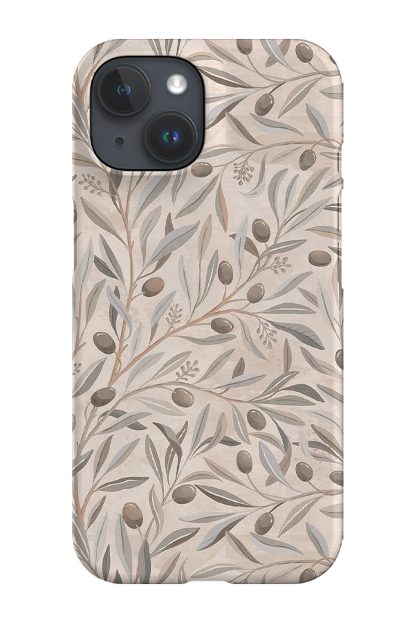 Mediterranean Painterly Olive Tree Branches By Rebecca Elfast Phone Case (Neutrals) | Harper & Blake
