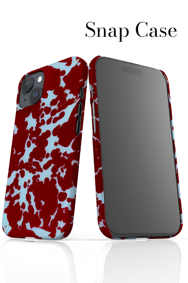 Tortoise Print iPhone Snap Phone Case (Red)