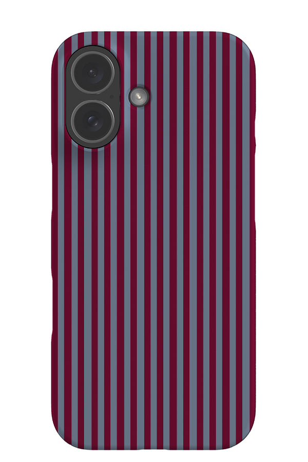 Line Study stripe snap phone case with a red and blue linear pattern