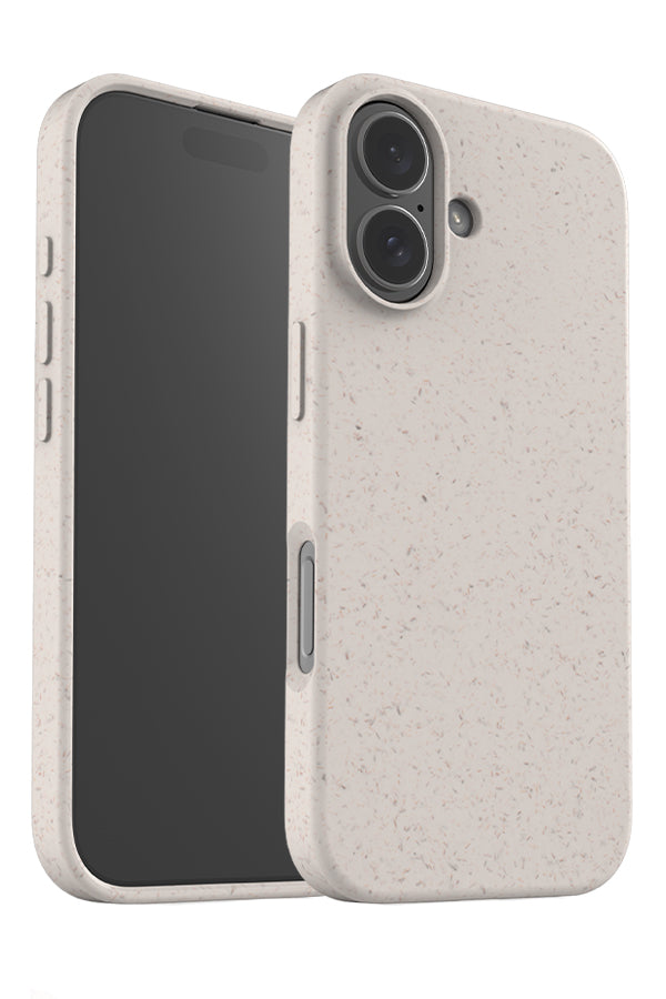 Plain eco bamboo phone case angle detail