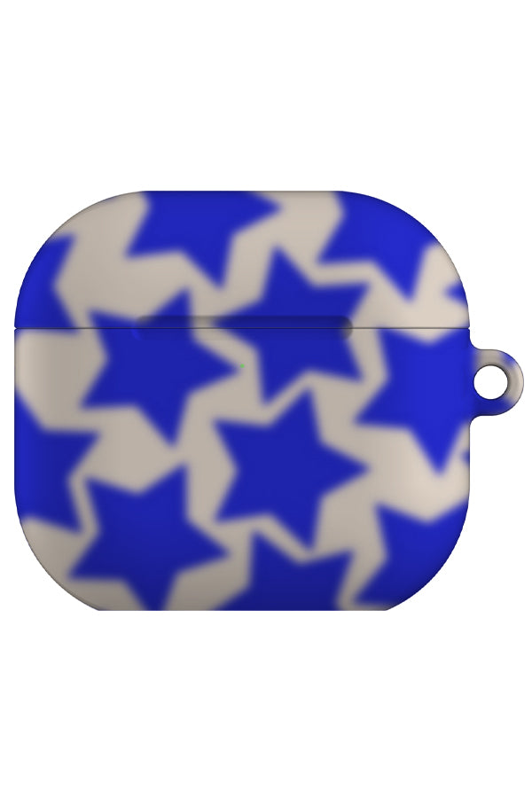 Soft blur star AirPod Gen 4 case with a blurred starry pattern in blue
