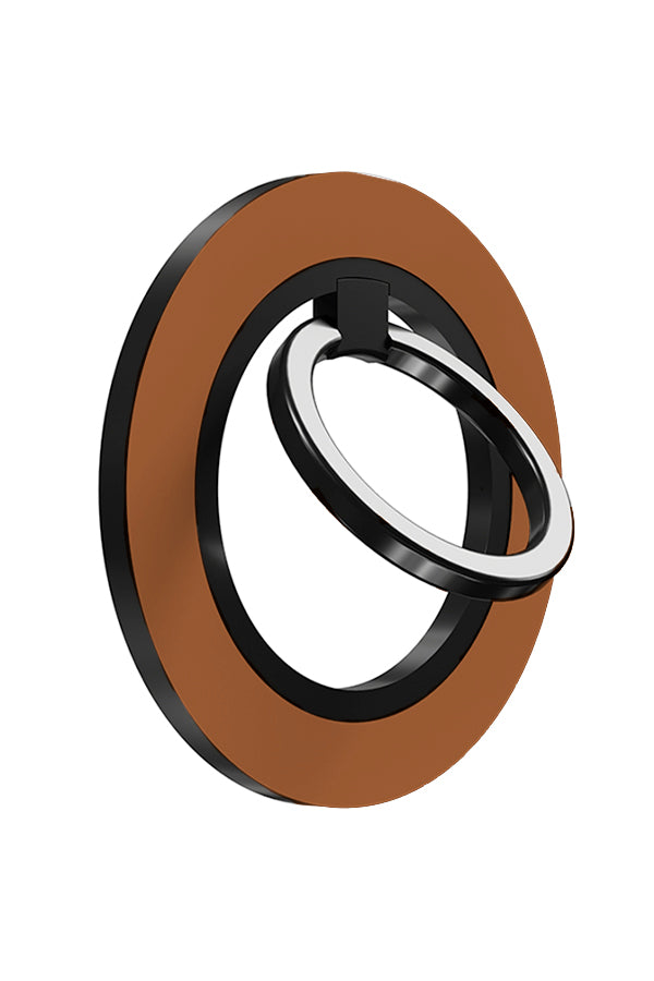 still tone magnetic phone ring holder angle with a single colour brown base