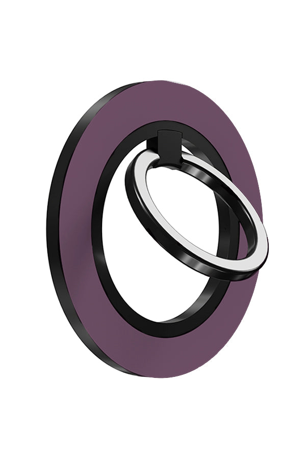 still tone magnetic phone ring holder angle with a plain single colour purple base