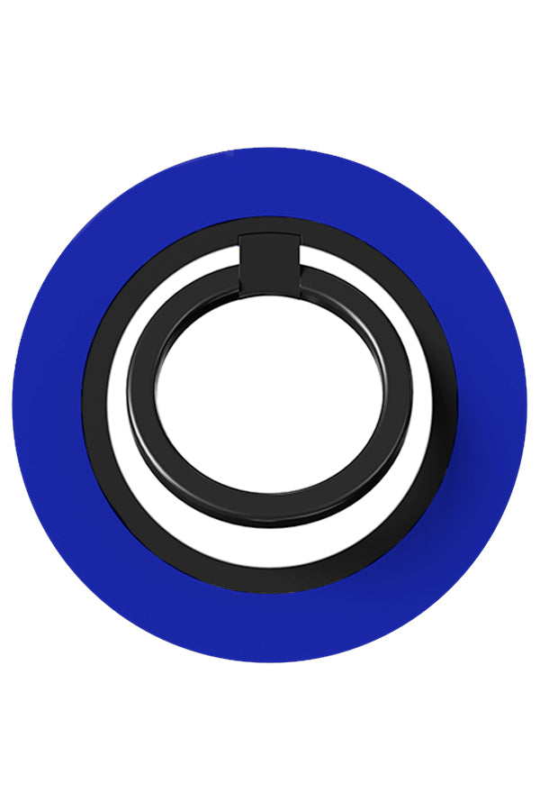 Still tone magnetic phone ring with a plain single blue colour base