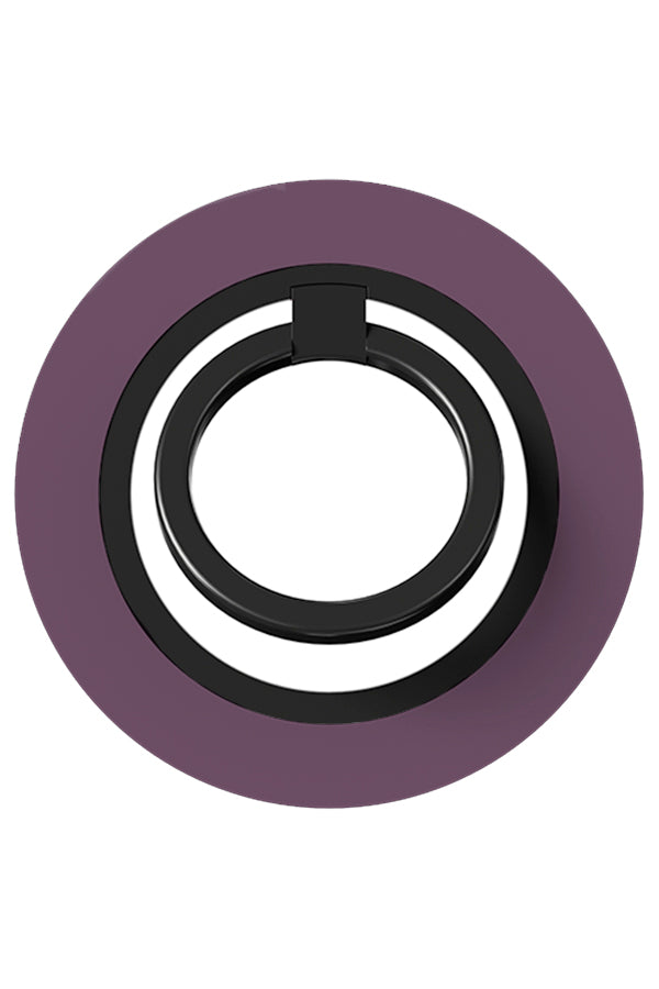 still tone magnetic phone ring holder with a plain single colour purple base