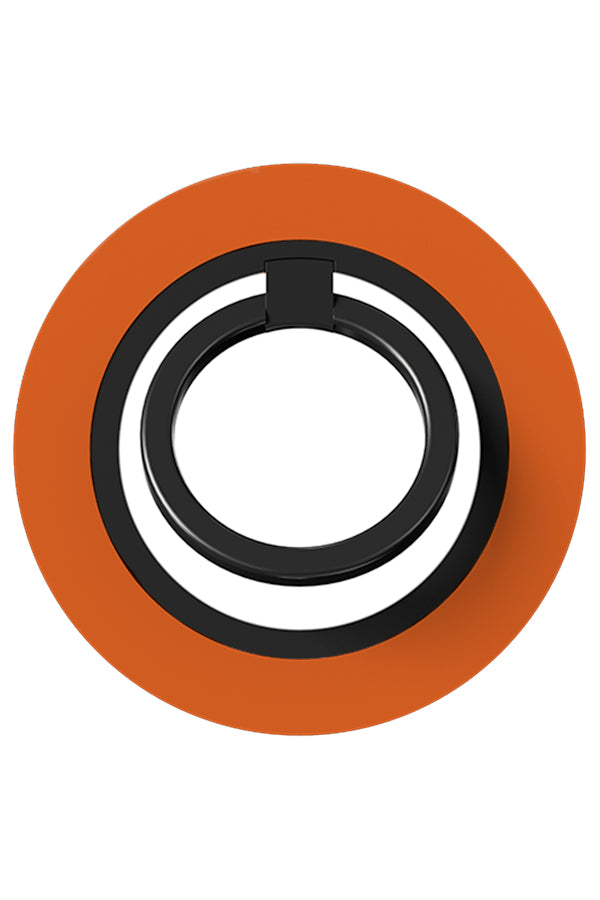 still tone magnetic phone ring holder with a plain single colour orange base