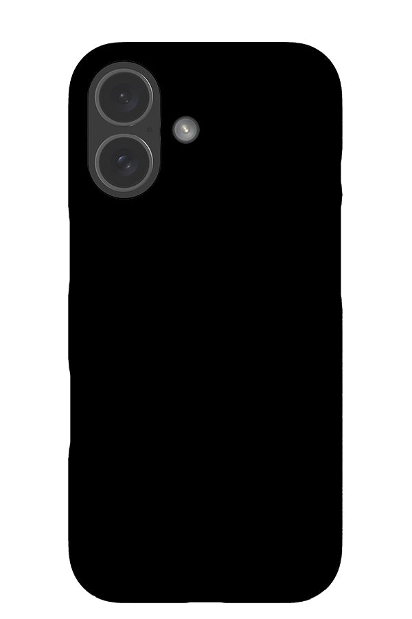 still tone snap phone case with a plain black single colour