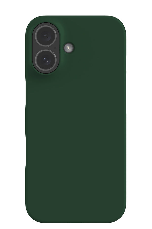 still tone snap phone case with a plain dark green single colour
