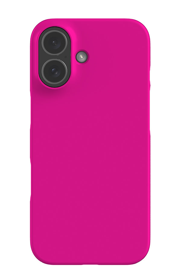 still tone snap phone case with a plain fuchsia pink single colour