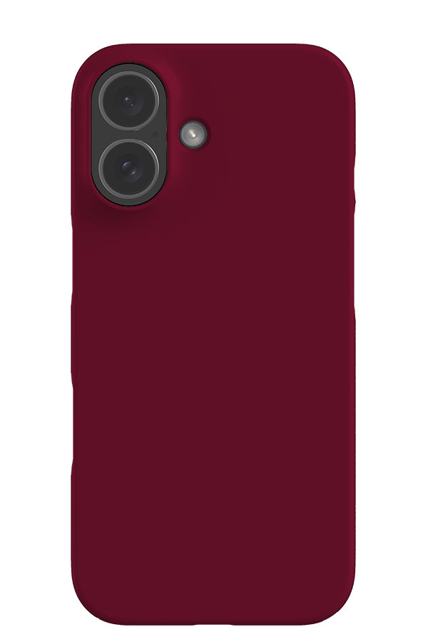 still tone snap phone case with a plain dark red single colour
