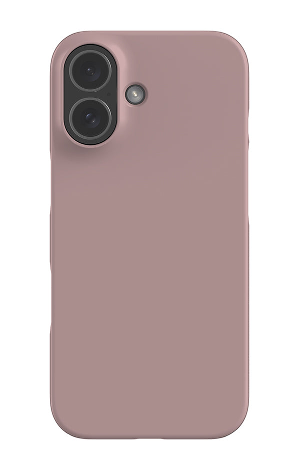 still tone snap phone case with a plain rosy pink single colour