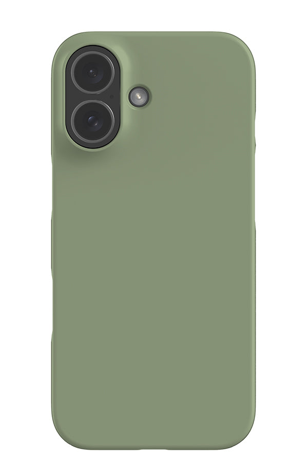 still tone snap phone case with a plain green single colour