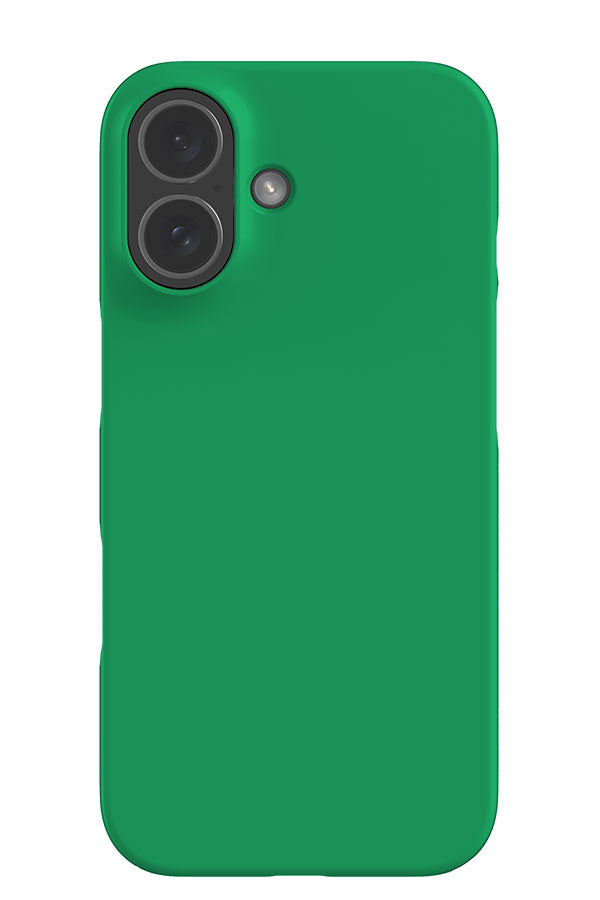 still tone solid colour snap phone case with a plain bright green base