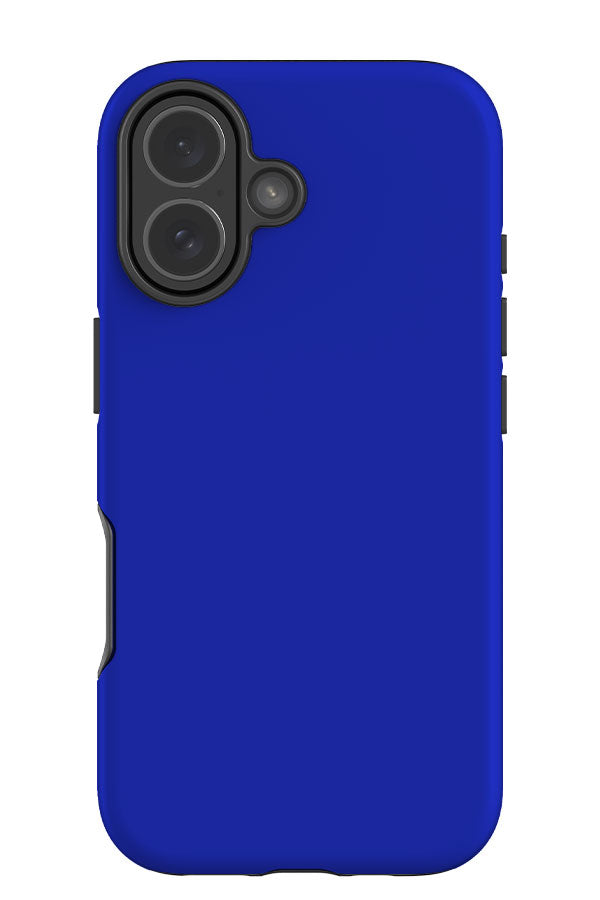still tone solid colour tough phone case with a plain bright blue base