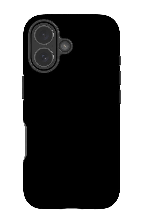 still tone tough phone case with a plain black single colour