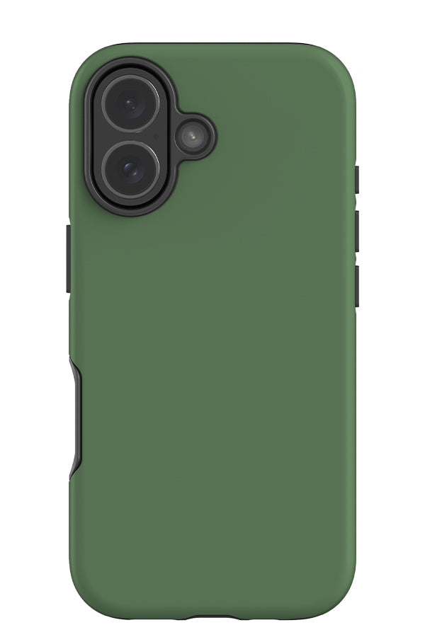 still tone tough phone case with a plain green single colour