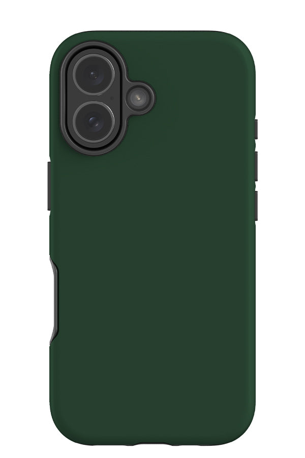 still tone tough phone case with a plain dark green single colour