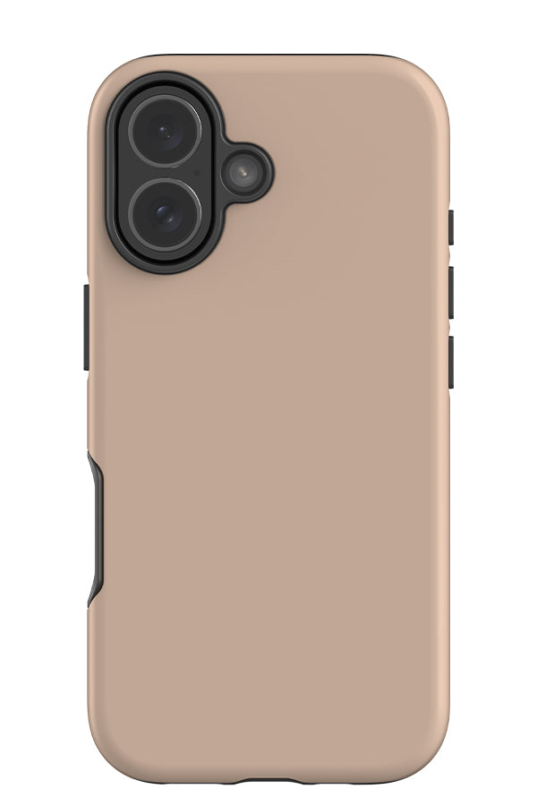 still tone tough phone case with a plain nude pink single colour