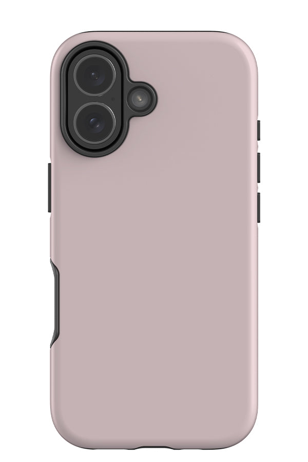 still tone tough phone case with a plain pastel pink single colour