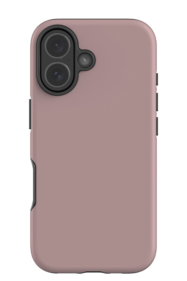 still tone tough phone case with a plain rosy pink single colour