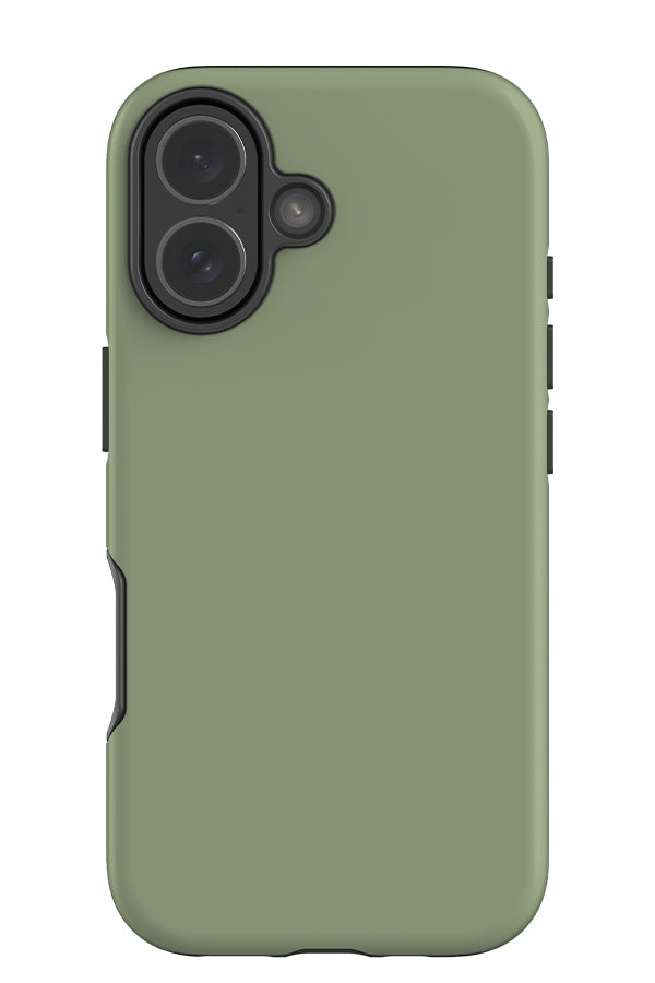 still tone tough phone case with a plain green single colour
