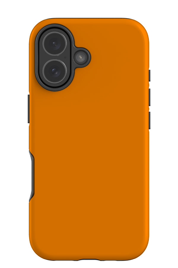 still tone tough phone case with a plain orange single colour