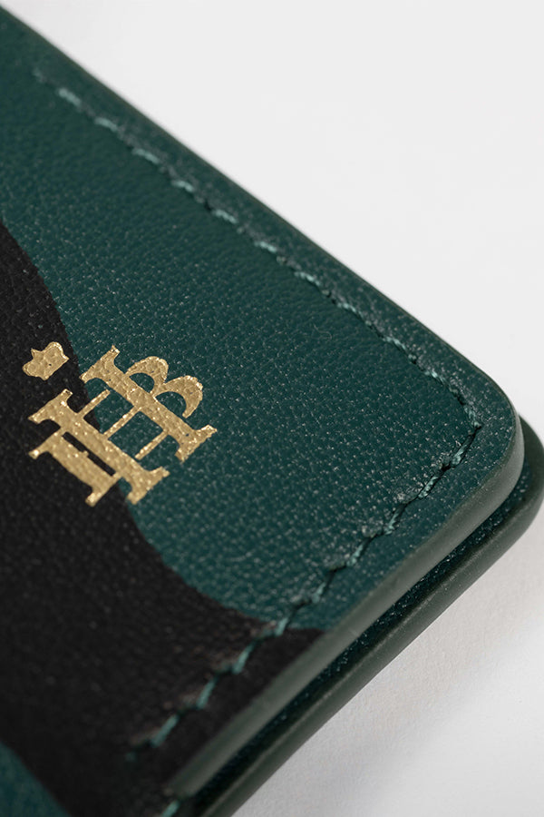
                  
                    Abstract Swirl Lines Leather Wallet (Dark Green) | Harper & Blake
                  
                