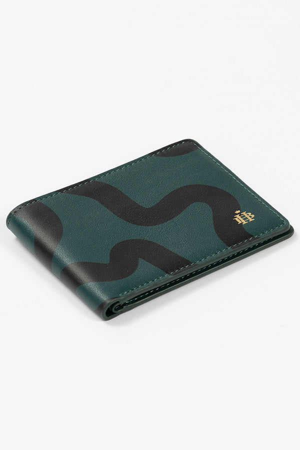 
                  
                    Abstract Swirl Lines Leather Wallet (Dark Green) | Harper & Blake
                  
                