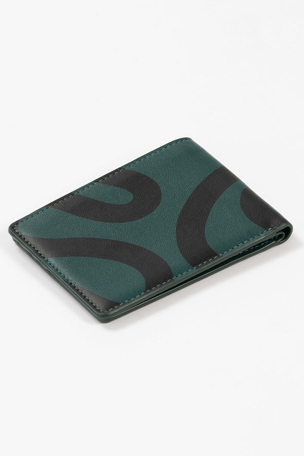 
                  
                    Abstract Swirl Lines Leather Wallet (Dark Green) | Harper & Blake
                  
                