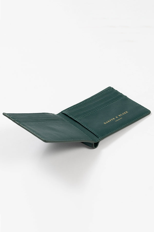 
                  
                    Abstract Swirl Lines Leather Wallet (Dark Green) | Harper & Blake
                  
                