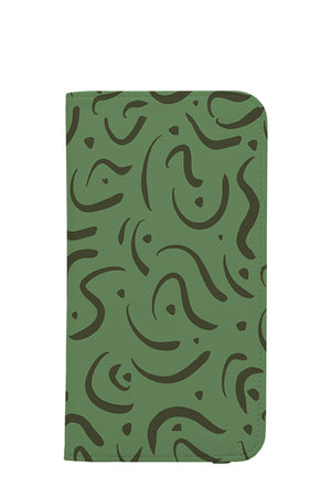 
            
                Load image into Gallery viewer, Abstract Doodle Wallet Phone Case (Green) Wallet Case - Harper &amp;amp; Blake
            
        