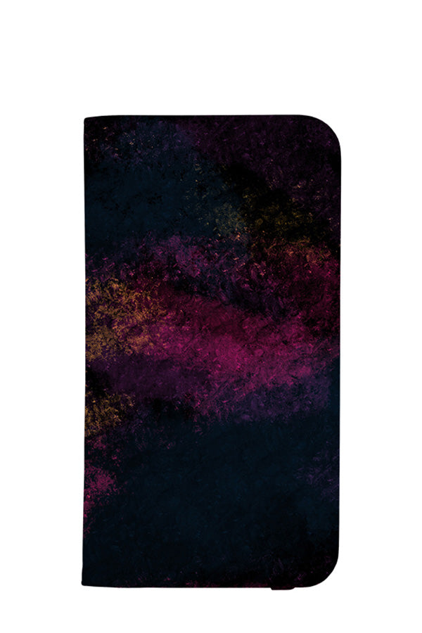 Abstract Night Sky Wallet Phone Case (Pink)