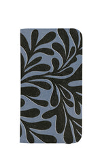 Abstract Plant Wallet Case (Blue Black)