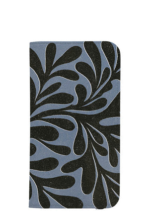 Abstract Plant Wallet Case (Blue Black) Wallet Case - Harper & Blake