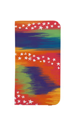 Abstract Rainbow Stars Wallet Phone Case