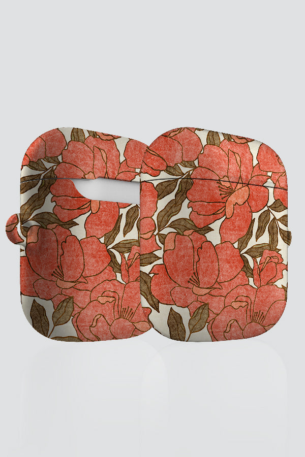 Floribunda By Amy MacCready AirPod Case (Red) | Harper & Blake