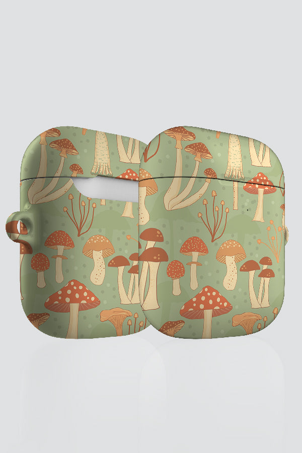 Fabulous Funghi by Elissa Rua AirPod Case (Green) | Harper & Blake