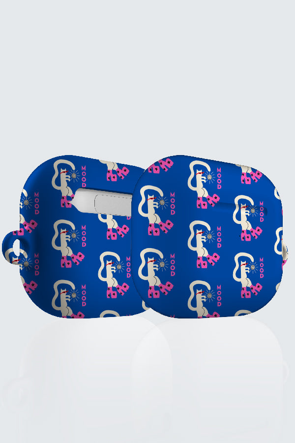  Mood Cat By Aley Wild AirPod Case (Blue) | Harper & Blake